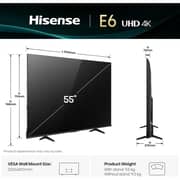 Hisense 55inch E6Q Ultra HD 4K Smart Television (2025 Model) - 55E6Q