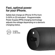 شاحن الأجهزة الذكية للسيارة بيلكن بوست تشارج مدمج مع سلك USB-C إلى Lightning لون أسود CCA004BT1MBK-B5