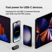 شاحن الأجهزة الذكية للسيارة بيلكن بوست تشارج مدمج مع سلك USB-C إلى Lightning لون أسود CCA004BT1MBK-B5