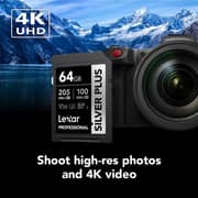 Lexar Professional Silver Plus SDXC UHS-I Memory Card 64GB - LSDSIPL064G-BNNNG