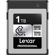 بطاقة ذاكرة ليكسار بروفيشنال سيلفر CF إكسبريس 4.0 يدعم Type B سعة 1 تيرابايت LCXEXS4001T-RNENG