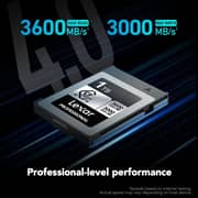 بطاقة ذاكرة ليكسار بروفيشنال سيلفر CF إكسبريس 4.0 يدعم Type B سعة 1 تيرابايت LCXEXS4001T-RNENG