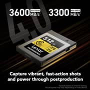 Lexar Professional GOLD CFexpress 4.0 Type B Memory Card 512GB - LCXEXP4512G-RNENG