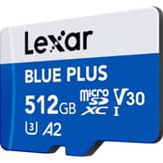Lexar Blue Plus MicroSDXC UHS-I Memory Card 512GB - LMSBLPL512G-BNANG