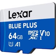 Lexar Blue Plus MicroSDXC UHS-I Memory Card 64GB - LMSBLPL064G-BNANG