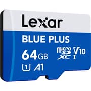 Lexar Blue Plus MicroSDXC UHS-I Memory Card 64GB - LMSBLPL064G-BNANG