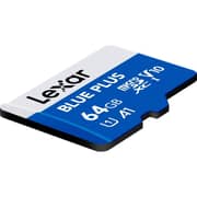 Lexar Blue Plus MicroSDXC UHS-I Memory Card 64GB - LMSBLPL064G-BNANG