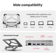 Unitek USB-C Laptop Docking Station Space Grey - D1109A