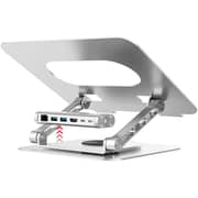Unitek Laptop Stand With Detachable USB-C Hub Space Grey - D1109B01