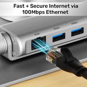 Unitek Laptop Stand With Detachable USB-C Hub Space Grey - D1109B01