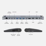 Unitek uHUB15+ USB-C Triple 4K KVM Docking Station Gray - D1106AGY01