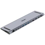 Unitek uHUB15+ USB-C Triple 4K KVM Docking Station Gray - D1106AGY01