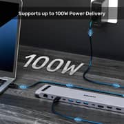 Unitek uHUB15+ USB-C Triple 4K KVM Docking Station Gray - D1106AGY01