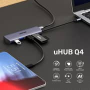 Unitek uHUB Q4 4-in-1 USB-C Hub with 4 Ports USB-A - H1112EGY01