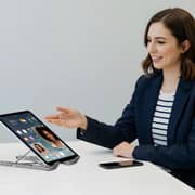 Unitek 7-in-1 USB-C Foldable Laptop Stand With Docking Station Silver - D1137AGY01