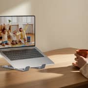 Unitek 7-in-1 USB-C Foldable Laptop Stand With Docking Station Silver - D1137AGY01