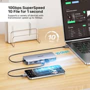 Unitek 6-in-1 USB-C Hub with M.2 SSD Enclosure - D1120A01