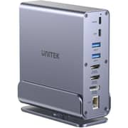 Unitek 15-in-1 DisplayLink Triple 4K Docking Station Space Grey - D1135AGY01