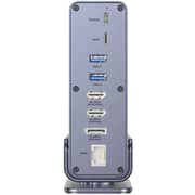 Unitek 15-in-1 DisplayLink Triple 4K Docking Station Space Grey - D1135AGY01