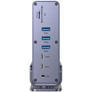 Unitek 15-in-1 DisplayLink Triple 4K Docking Station Space Grey - D1135AGY01