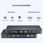 Unitek Universal Dual 4K KVM Docking Station Black - D1103A01