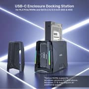Unitek USB-C Enclosure Docking Station - S1234B01
