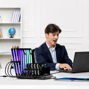 Unitek uCharge 10-Port USB Smart Charging Station Black - P1230CBK01-UK