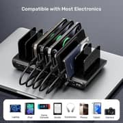 Unitek uCharge 10-Port USB Smart Charging Station Black - P1230CBK01-UK