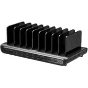 Unitek uCharge 10-Port USB Smart Charging Station Black - P1230CBK01-UK