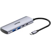 Unitek uHUB Q4 4-in-1 USB-C Hub 2 USB-A & 2 USB-C Ports - H1112DGY01