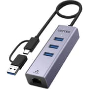Unitek 4-in-1 Ethernet USB Hub - Y-3088B