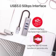 Unitek 4-in-1 Ethernet USB Hub - Y-3088B