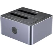 Unitek Dual-Bay SATA Docking Station Space Grey - Y-3027GY01-UK