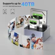 Unitek Dual-Bay SATA Docking Station Space Grey - Y-3027GY01-UK