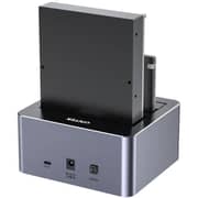 Unitek Dual-Bay SATA Docking Station Space Grey - Y-3027GY01-UK