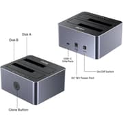 Unitek Dual-Bay SATA Docking Station Space Grey - Y-3027GY01-UK