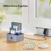 Unitek Dual-Bay SATA Docking Station Space Grey - Y-3027GY01-UK