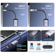 Unitek 2-in-1 Card Reader USB-C/A SD 4.0 Space Grey - R1018E01