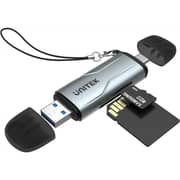 Unitek 2-in-1 SD 3.0 Card Reader Space Grey - R1010A