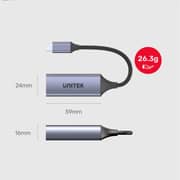 Unitek USB-C to Gigabit Ethernet Adapter 15cm Space Grey - U1323A