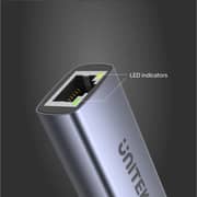 Unitek USB-C to Gigabit Ethernet Adapter 15cm Space Grey - U1323A