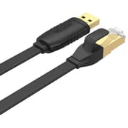 Unitek USB 2.0 to RJ45 Console Rollover Flat Cable 1.8m Black - Y-SP02001B