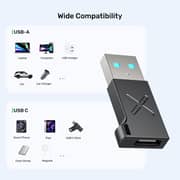 Unitek USB-A To USB-C Adapter Black - A1049ABK01
