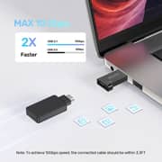 Unitek USB-A To USB-C Adapter Black - A1049ABK01