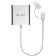 Unitek 3 Ports Card Reader USB 3.0 with USB-C Adapter White - Y-9313D