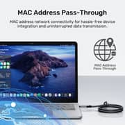 Unitek USB-C to Gigabit Ethernet Cable 5m Space Grey - C18148AGY01