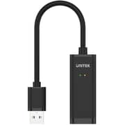 Unitek USB 2.0 to Ethernet Adapter 15cm Black - Y-1468