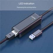 Unitek USB 2.0 to Ethernet Adapter 15cm Black - Y-1468