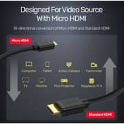 Unitek High Speed Micro HDMI to HDMI Cable 2m Black - Y-C182