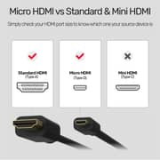 Unitek High Speed Micro HDMI to HDMI Cable 2m Black - Y-C182